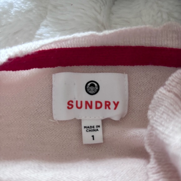 Sundry Wool & Cashmere Mother Lover Friend Sweater Size 1/Small Embroidered - Picture 11 of 14